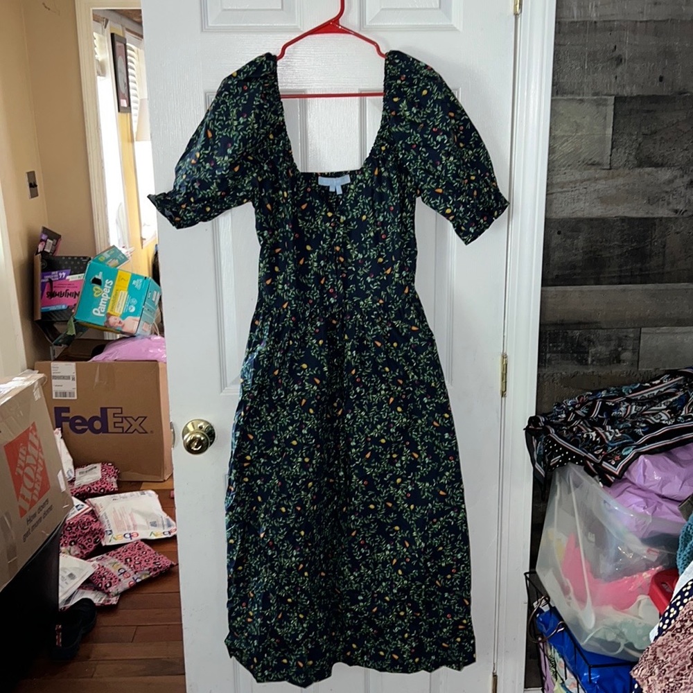 Hill House veggie print Ophelia Dress